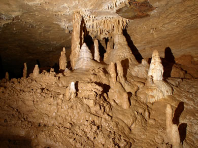 More Cave formations along the East Passage trail